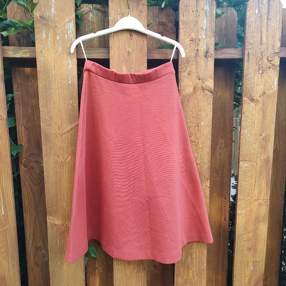 ACT III Vintage 1960 Orange Skirt! Part Wool!